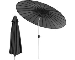 Parasol Shanghai 270 cm met Aluminium buis - kleur Charcoal