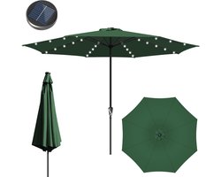 Parasol - Tuin - Balkonparasol - 3.5m - Waterdicht - LED - Groen