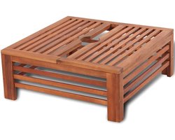 Parasol Voet Ombouw - Tafel Ombouw - Tuin Decoratie - Acacia Hout - 62 x 62 x 25 cm - Houtkleur