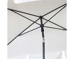 Parasol voor balkon - Easy Outdoor Terras Tuin - Beige Crème - 200 x 130 cm met scharnier