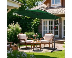 Parasol voor terras 3 m groen – Bescherming tegen direct zonlicht