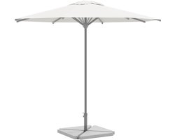 Parasolgewichten - Driehoekige stenen - Stabiele parasol - Gemaakt van graniet - 4 stuks 14 kg - Grijs