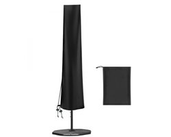 Parasolhoes - Voor Staande Parasol - 190×50×30cm - zwart - Waterdicht - 210D Oxford-doek - Met Rits, Trekkoord En Opberghoes - Waterdichte,Stofdicht - Hoes Tuinmeubelen - Beschermhoes