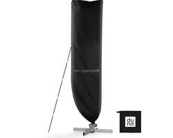 Parasolhoes voor Zweefparasol & Staande Parasol - Tot 400cm - Beschermhoes Waterdicht - Oxford 420D - Incl. Montagehulp - Zwart