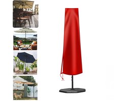 Parasolhoes - Waterdicht Afdekhoes - Parapluhoes - Hoes Voor Hangparasol - 190*50*30cm - Parasolhoes waterdicht - Inclusief Opberghoes - Rood - Oxfordstof