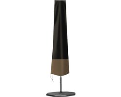 Parasolhoes - Zwart/Bruin - 240 cm x 55 cm - Parasolhoes Staande Parasol - Max. 3.5 meter