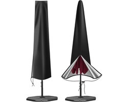 Parasolhoesbescherming - Waterdichte hoezen voor zware tuinparasols - Anti-UV rechte parasolhoes met ritssluiting Patiobescherming voor parasols van 200 tot 300 cm