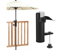 Parasolhouder Balkon en Tafel - Bevestiging Zonder Boren voor Parasols en Vlaggenmasten