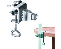 Parasolhouder kleine losse tafelklem tuinparasol boot reling balkon tuintafel