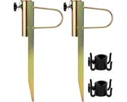 Parasolhouder van staal grondpen voor parasol - Tuinaccessoires - Diameter 20-35 cm parasolvoet