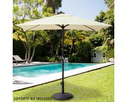 Parasoll Aktive 200 x 235 x 120 cm Aluminium Crème