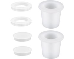 Parasolring Set - 2 Stuks Siliconen Parasol Kegel - Tafel Stabilisator - Hoezen voor 5-6,35cm Gat - Buiten Patio Tuin - Bescherming tegen Krassen - Parasolplug