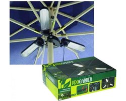 Parasolverlichting 3 x 8 watt - 12 Volt - 3 Lampen -