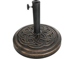 Parasolvoet - 34–48 mm - Ø 45 cm - zwart-brons