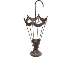 Parasolvoet 69 cm antiek bruin voor in huis met Ambiente Huis 95256 - tuinaccessoires