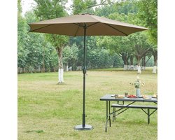 Parasolvoet Bionaz parasolhouder beton rond Ø45x5 cm zwart casa.pro