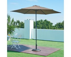 Parasolvoet Bisegna parasolhouder beton rond Ø50x7 cm bronskleurig casa.pro