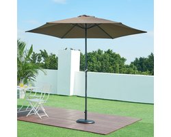 Parasolvoet Bisenti parasolhouder beton halfrond 45x29x4,5 cm zwart casa.pro