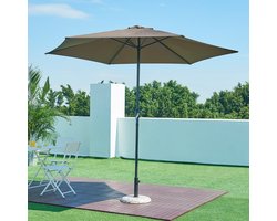 Parasolvoet Bitritto parasolhouder beton rond Ø45x6 cm steenlook casa.pro