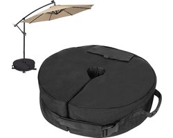 Parasolvoet gewichtenzak 40 kg - Belastbare basisgewichten voor banaanparasol - kruisstandaard - extra zandzakken - patio outdoor parasolvoet