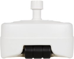Parasolvoet Kunststof Vulbaar - 50 Liter - Wit - Ø33-50mm