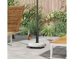 Parasolvoet met wielen - Parasolstandaard buiten - Terras Stabiliseren - Beton met wielen - 595 x 52 cm - Lichtgrijs