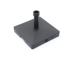 Parasolvoet met wielen vulbaar - Zwart