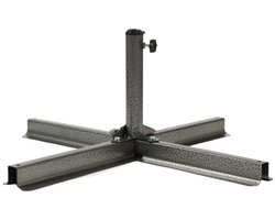 Parasolvoet Metaal - Kruisvoet standaard-80x80 -geschikt voor parasolbuis 28 tot 40 mm