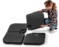 Parasolvoet op Wielen - Stevig en Verplaatsbaar - Voor Stabiele Ondersteuning van Parasol - Weerbestendig en Duurzaam Design - Geschikt voor Tuin, Terras en Balkon - Makkelijk Verrijdbaar en Praktisch in Gebruik