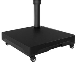 Parasolvoet op Wielen - Stevig en Verplaatsbaar - Voor Stabiele Ondersteuning van Parasol - Weerbestendig en Duurzaam Design - Geschikt voor Tuin, Terras en Balkon - Makkelijk Verrijdbaar en Praktisch in Gebruik