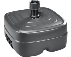Parasolvoet PE-paraplubak - ca. 45 liter - antraciet - kunstbodem - 2 kg parasolvoet