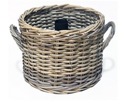 Parasolvoet Rotan - 48 x 25 cm - Grijs