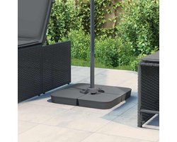 Parasolvoet Set - Zweefparasol Voet - Parasol Stabiliseren - 100kg Vulgewicht - 4x 49x49x11cm - Antraciet