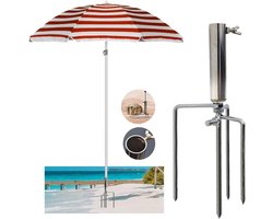 Parasolvoet Strand Grondpen - Gazondoorn - Afneembaar - Tuinparasol - Visparaplu parasolvoet