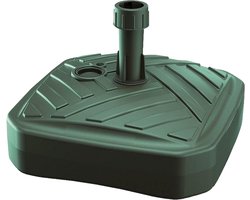 Parasolvoet Vierkant - Voet voor parasol - Parasol Stabiliseren - Vulbaar met water - 39 x 39 cm - Groen