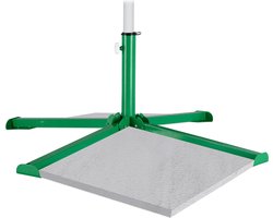 parasolvoet - voor 40x40 cm tegels - inklapbaar - voor 25-35 mm stokken - groen
