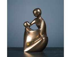 Parastone - Beeldje Vader en Kind - Kunst - Eenvoud - Decoratie - Uniek Beeld - SYM07 Amabile