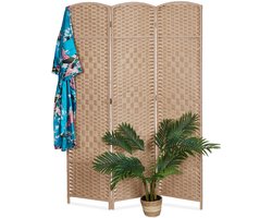 paravent - 120x170 cm - natuur - 3-delig - opvouwbaar