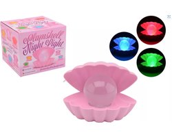 Parel Lamp - Nachtlamp - Nachtlamp Parel - 12.5 x 17.5 x 15 cm - USB Powered / Batterijen - Led Color Changing - Laat Je Verrassen Door De Verschillende Kleuren - Lamp Voor Kinderkamer - Kinderlamp - Nachtlamp - Lamp Voor Meisjes - Meisjeskamer