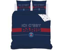 Paris Saint Germain Dekbedovertrek Devise - 240 x 220 + 2 x 63 x 63 cm - Katoen