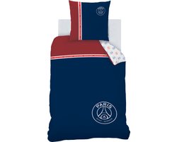 Paris Saint Germain Dekbedovertrek Minimaliste - 140 x 200 + 63 x 63 cm - Katoen