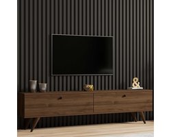 Paris TV-meubel | 100% MELAMINE | Walnoot - Asir Group - TV-meubel - Bruin - Spaanplaat
