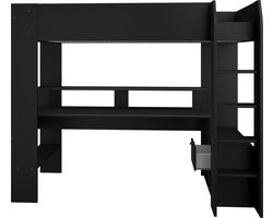 Parisot - Hoogslaper Raider - 90x200 - Zwart met Koudschuimmatras - 90x200