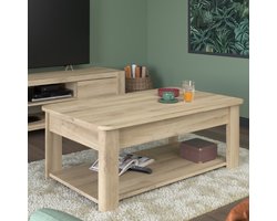 Parisot - Salontafel - Bruin - 110x63x42 cm