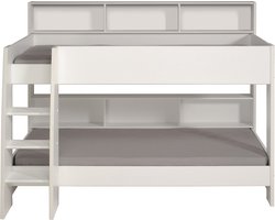 Parisot stapelbed Leo - wit/eiken - 90x200