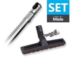 Parket Mondstuk en Telescopische Zuigbuis Set Geschikt voor Miele - Geschikt voor alle slede stofzuigers van Miele - O.a. geschikt voor Guard L1, M1, S1, C3, C2, C1, S8, S6, S5, S4, S2, S8000, S6000, S5000, S4000, S2000, S700, S500, S400, S300 etc.
