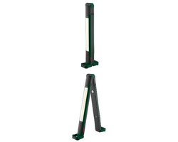 PARKSIDE® Accu-werklamp - Bouwlamp - Lichtstroom: 600lm - Kleurtemperatuur: 6500K - Brandduur: ca. 2 tot 6 uur - Helderheidsniveaus: 100% / 50% / 25% - Extra groot verlichtingsbereik - Met ophanghaak en magneten voor bevestiging - laadstatusindicatie