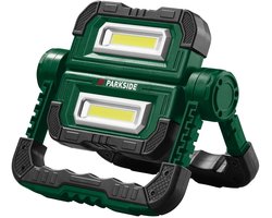 Parkside LED Bouwlamp - Werkt op batterijen - Lichtstroom: 700 lm - Kleurtemperatuur: 6500 K - De PARKSIDE® LED-bouwlamp geeft krachtig licht waar je het nodig hebt. Compact en makkelijk mee te nemen, ideaal voor elke klus - Werkt op batterijen