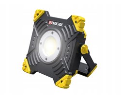 PARKSIDE® PAAL 6000 B2 – Accu Bouwlamp / LED Werklamp – 6000mAh – 20W – IP65 – USB & Type-C – Oplaadbaar – 22,2Wh – Geel/Zwart