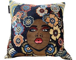 PARTICOLARE Sierkussen Afro Flower